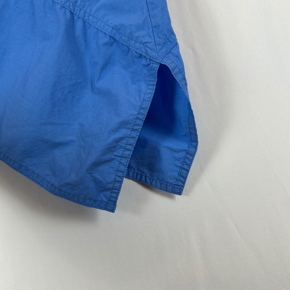 Derek Lam 10 Crosby Blue Sleeveless Top Asymmetrical Hem Cotton Womens Size 2 - Picture 8 of 9